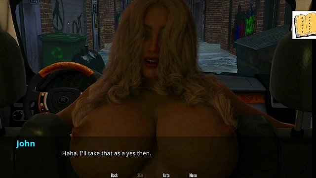 Huge Boobed Blonde Gets Fucked Hard In The Car By Big Dick Gamer