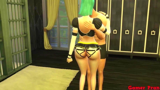 Bulma Blackmail Turns Her Into A Hot Milf Maid for Hardcore Anal Fun