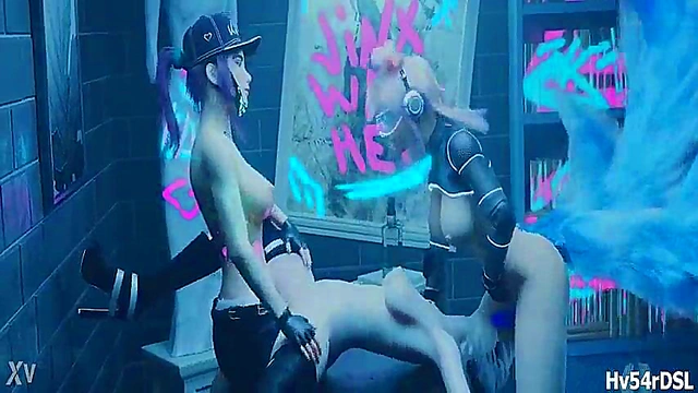 Lol 3D Anime Akali, Ahri & YORHA 2B Rule34 Fantasy Orgy Adventure