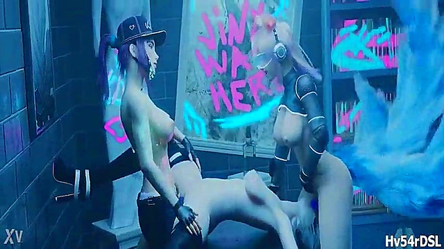 Lol 3D Anime Akali, Ahri & YORHA 2B Rule34 Fantasy Orgy Adventure