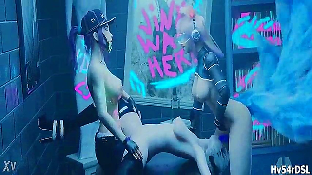 Lol 3D Anime Akali, Ahri & YORHA 2B Rule34 Fantasy Orgy Adventure
