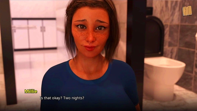 Blonde Teen Makes A Sexy Decision With MILF In AnimeErotic Visual Novel