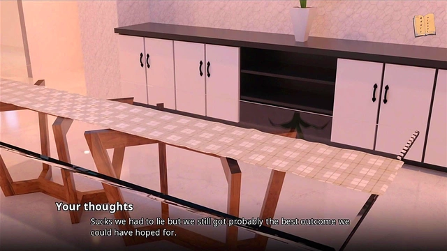 Blonde Teen Makes A Sexy Decision With MILF In AnimeErotic Visual Novel