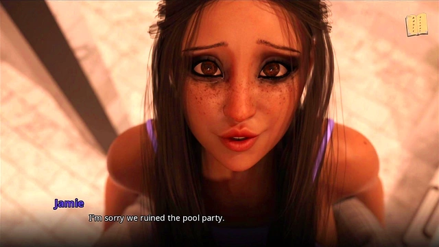 Blonde Teen Makes A Sexy Decision With MILF In AnimeErotic Visual Novel