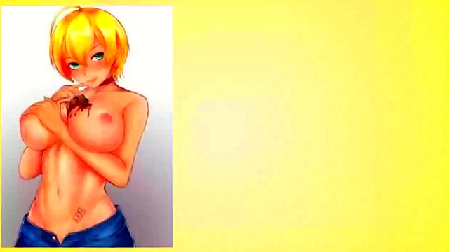 Blonde Hentai Babe Engages in Steamy Food Wars With Big Tits Slideshow Seduction