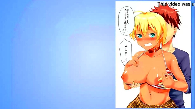 Blonde Hentai Babe Engages in Steamy Food Wars With Big Tits Slideshow Seduction