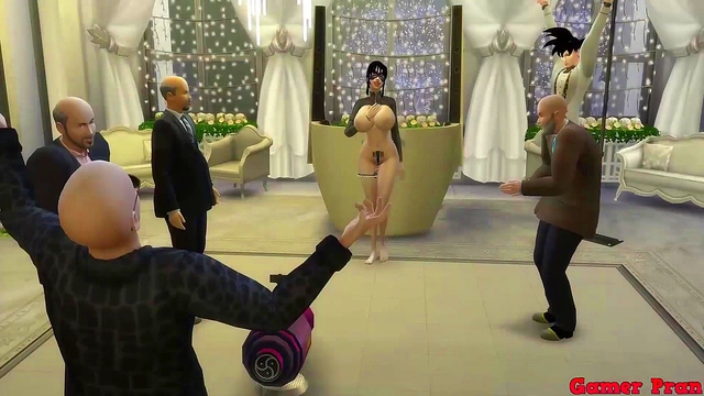 Hypnotized Bride Cheats With Goku While Married Hubby Watches & Gets Fucked