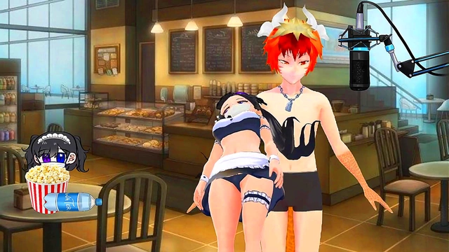 Miyu VTuber Maid Gets naughty With Dragon for Hot Hentai Action