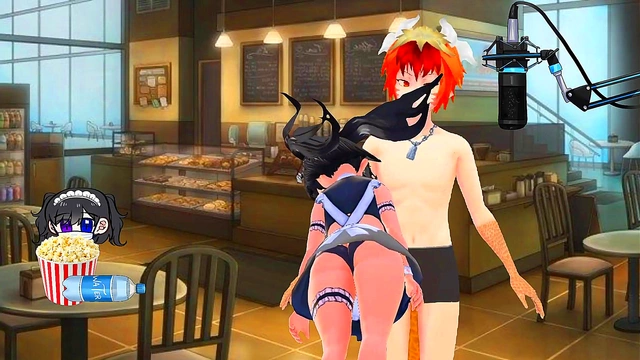 Miyu VTuber Maid Gets naughty With Dragon for Hot Hentai Action