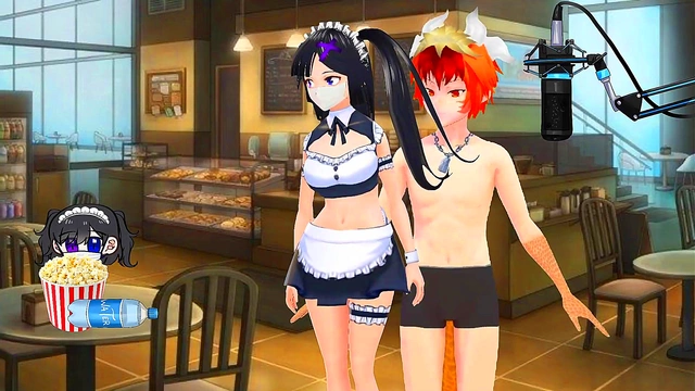 Miyu VTuber Maid Gets naughty With Dragon for Hot Hentai Action