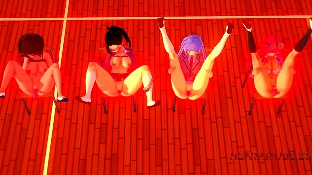 My Hero Academia Hentai – HotOrgy With UraUra, Momo, Hatsume & Nejire Toy Play