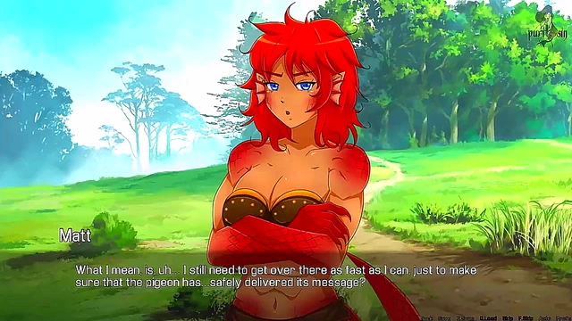 Redhead Dragon Girl Dominates in Quest Failed Night With Ruby