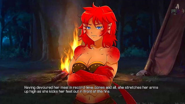 Redhead Dragon Girl Dominates in Quest Failed Night With Ruby