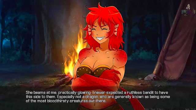 Redhead Dragon Girl Dominates in Quest Failed Night With Ruby