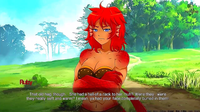 Redhead Dragon Girl Dominates in Quest Failed Night With Ruby