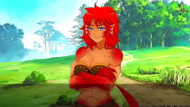 Redhead Dragon Girl Dominates in Quest Failed Night With Ruby