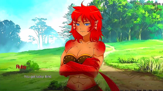 Redhead Dragon Girl Dominates in Quest Failed Night With Ruby