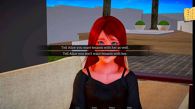 Redhead Teen Takes Big Cock In Cowgirl For Ecchi Porn Game Thrills