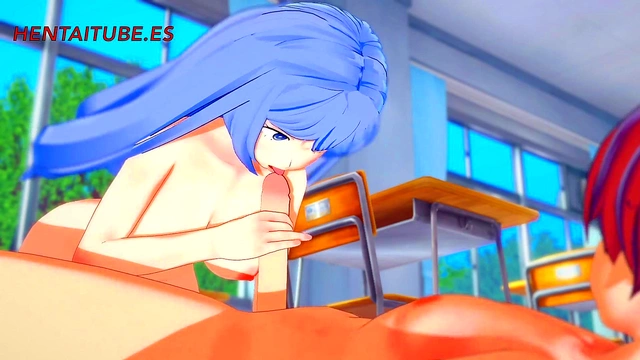 Todoroki Shoto Pleases Nejire Hado With Blowjob, Boobjob & TitCum