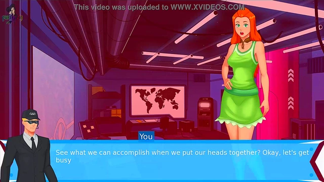 Redhead Babe Paprika Trains Jedi Sam in Anime Adventure Fun