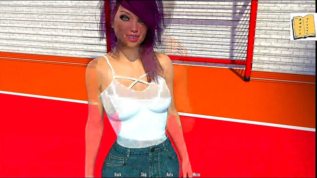 Checking Out Shauna – Big-Assed Cartoon Chick In Erotic 3D Visual Novel Adventure