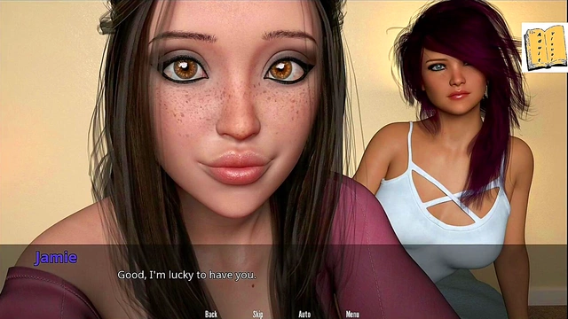 Checking Out Shauna – Big-Assed Cartoon Chick In Erotic 3D Visual Novel Adventure