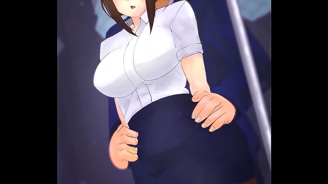 Hentai ThighJob On Train – Stealth Sex With Japanese Beauty