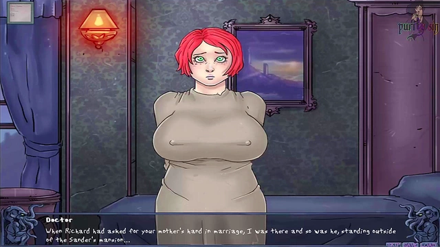 Redhead Anime Babe With Massive Boobs And Round-Ass Tempts In Video Games Scene