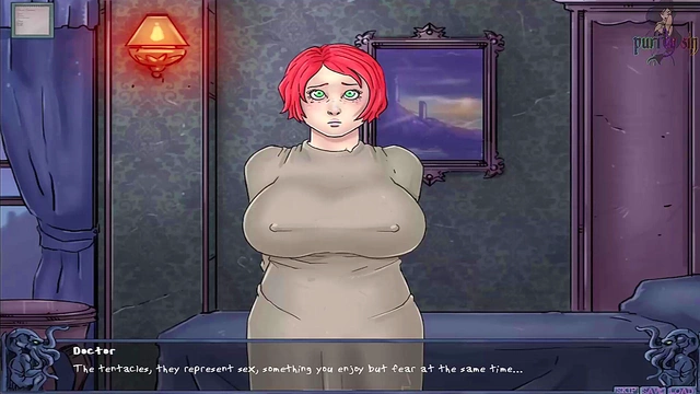 Redhead Anime Babe With Massive Boobs And Round-Ass Tempts In Video Games Scene