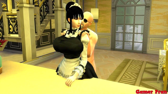 Horny Maid Gets Fucked By Boss While Cuckolded Husband Watches In Dragon Ball Hentai