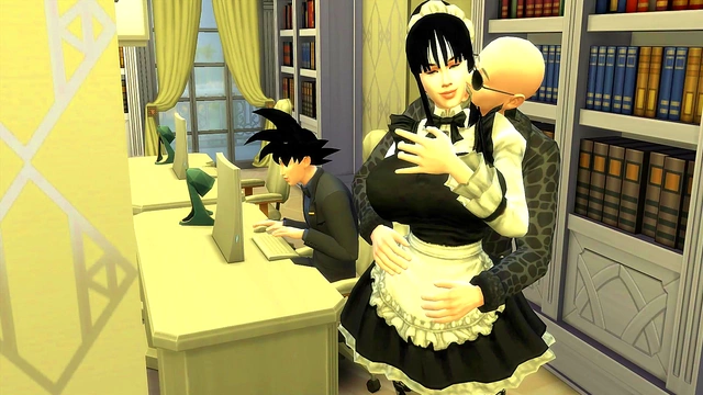 Horny Maid Gets Fucked By Boss While Cuckolded Husband Watches In Dragon Ball Hentai