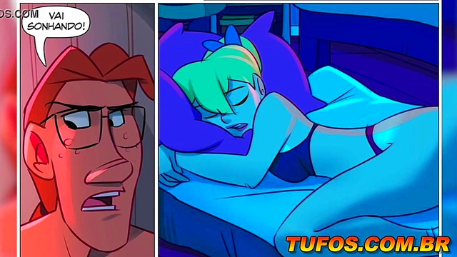 Teen Nerd Turns Porn Star At SleepoverParty With Busty Anime Babes