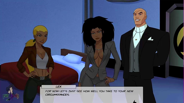 Naked Batgirl Dances With Alien Monster Girls in DC Comics Hentai Adventure