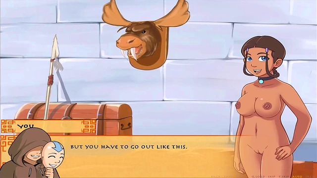 Hentai Anime Slave Katara Takes Big-Ass Men Tribe for Eroge Gaming Fun