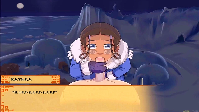 Hentai Anime Slave Katara Takes Big-Ass Men Tribe for Eroge Gaming Fun