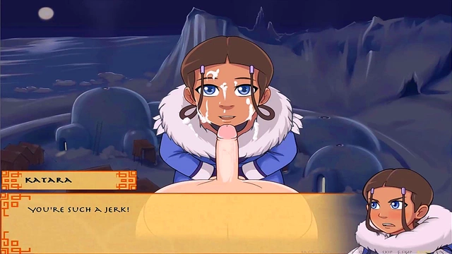 Hentai Anime Slave Katara Takes Big-Ass Men Tribe for Eroge Gaming Fun