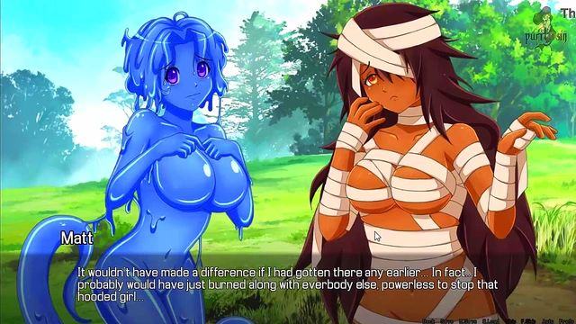 Ebony Slut Masturbates With Feet Fetish In Anime Monster World Orgasm Session