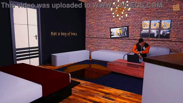 Amateur 3D Hentai Chick Gets Dicked Hard At Home In Ecchi Visual Novel PC Gameplay