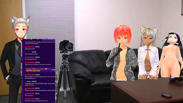 VTuber Group Buzzing Session With Toys For Pleasure And Fun