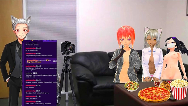 VTuber Group Buzzing Session With Toys For Pleasure And Fun