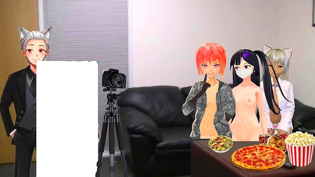 VTuber Group Buzzing Session With Toys For Pleasure And Fun