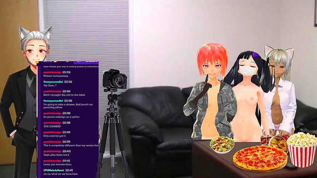 VTuber Group Buzzing Session With Toys For Pleasure And Fun