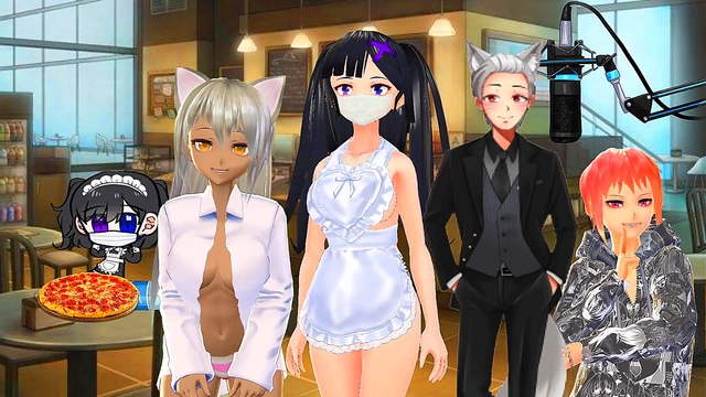 VTuber Group Buzzing Session With Toys For Pleasure And Fun