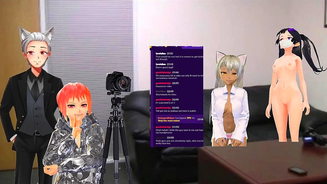 VTuber Group Buzzing Session With Toys For Pleasure And Fun