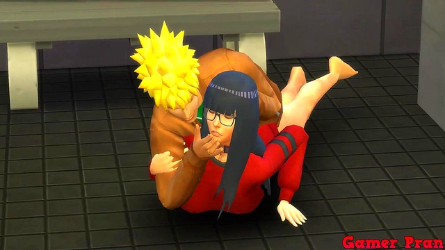 Sasuke Spanks Hinata Before Rough Naruto Anal in Anime Cuckold Fantasty