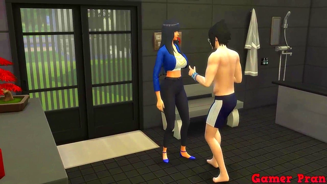 Sasuke Spanks Hinata Before Rough Naruto Anal in Anime Cuckold Fantasty