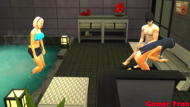 Sasuke Spanks Hinata Before Rough Naruto Anal in Anime Cuckold Fantasty