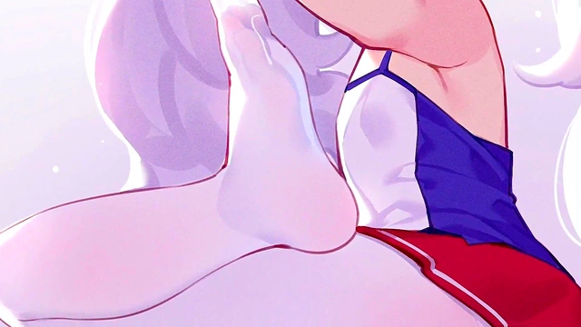 Horny Azur Lane Anime Chick Teases With Panty Clad Feet & JOI Fapping Instructions