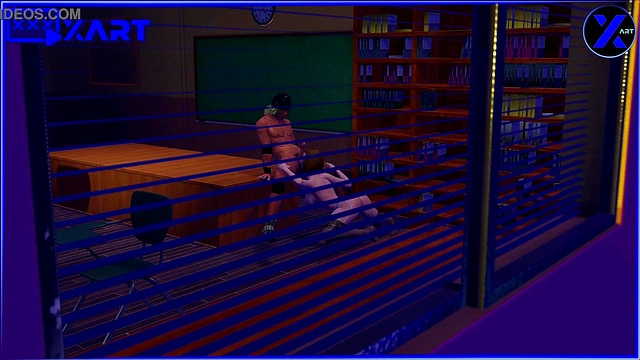 Hot Teacher Lily Vanilli Fucked by Bad Boy in Classroom Doggy Style