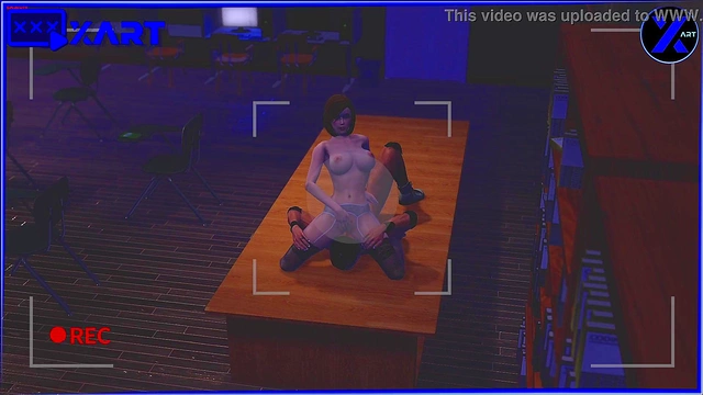 Hot Teacher Lily Vanilli Fucked by Bad Boy in Classroom Doggy Style